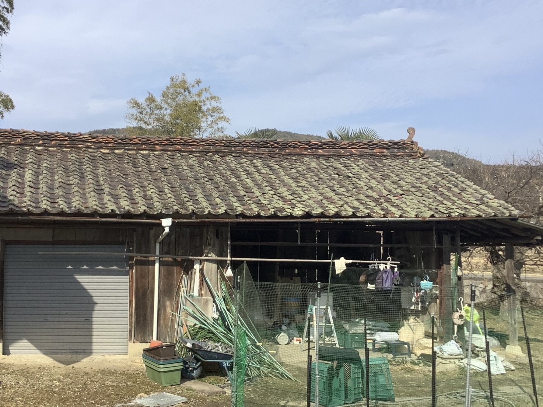 小屋の葺き替え before